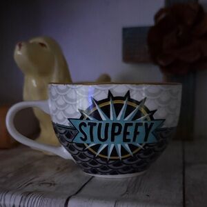 Stupefy Ceramic teacup-Black and Blue